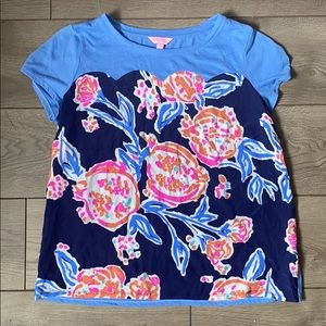 LILLY PULITZER Scalloped Print Tee
